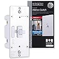Enbrighten White Add-On Switch, QuickFit & SimpleWire, Smart Light Control, Z-Wave/Zigbee Smart Light Switch, Works with Alexa, Google Assistant, Not A Stand Alone Switch, Smart Home Devices, 46200