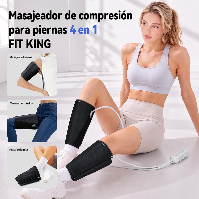 Botas de Pressoterapia 4 em 1 para Casa, Recuperação Muscular