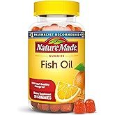 Nature Made Fish Oil Omega 3 Gummies, 90 Gummies | Omega 3 Fish Oil Supplements for Healthy Heart Support, Orange Flavored Gu