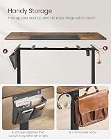 VASAGLE Electric Standing Desk 60x120 cm 72-120 cm 4 Memory Heights view 4
