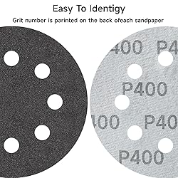80PCS 5 inch Wet Dry Sanding Discs, Silicon Carbide