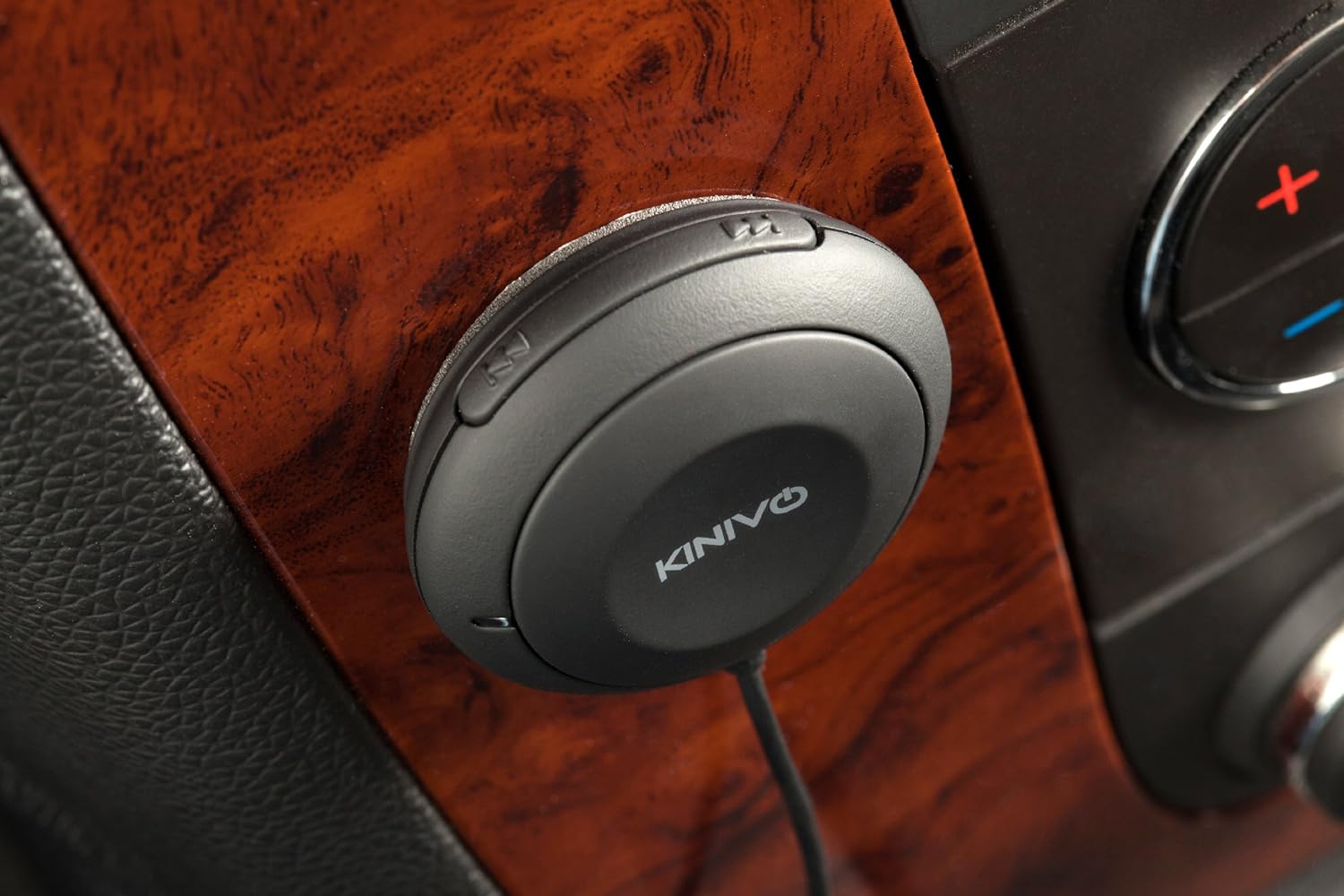 Kinivo BTC450 Bluetooth Car Kit (Hands-Free Adapter for Cars with 3.5mm Aux Input, Apt-X)
