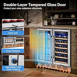 30" Wine and Beverage Refrigerator - Dual Zone Wine