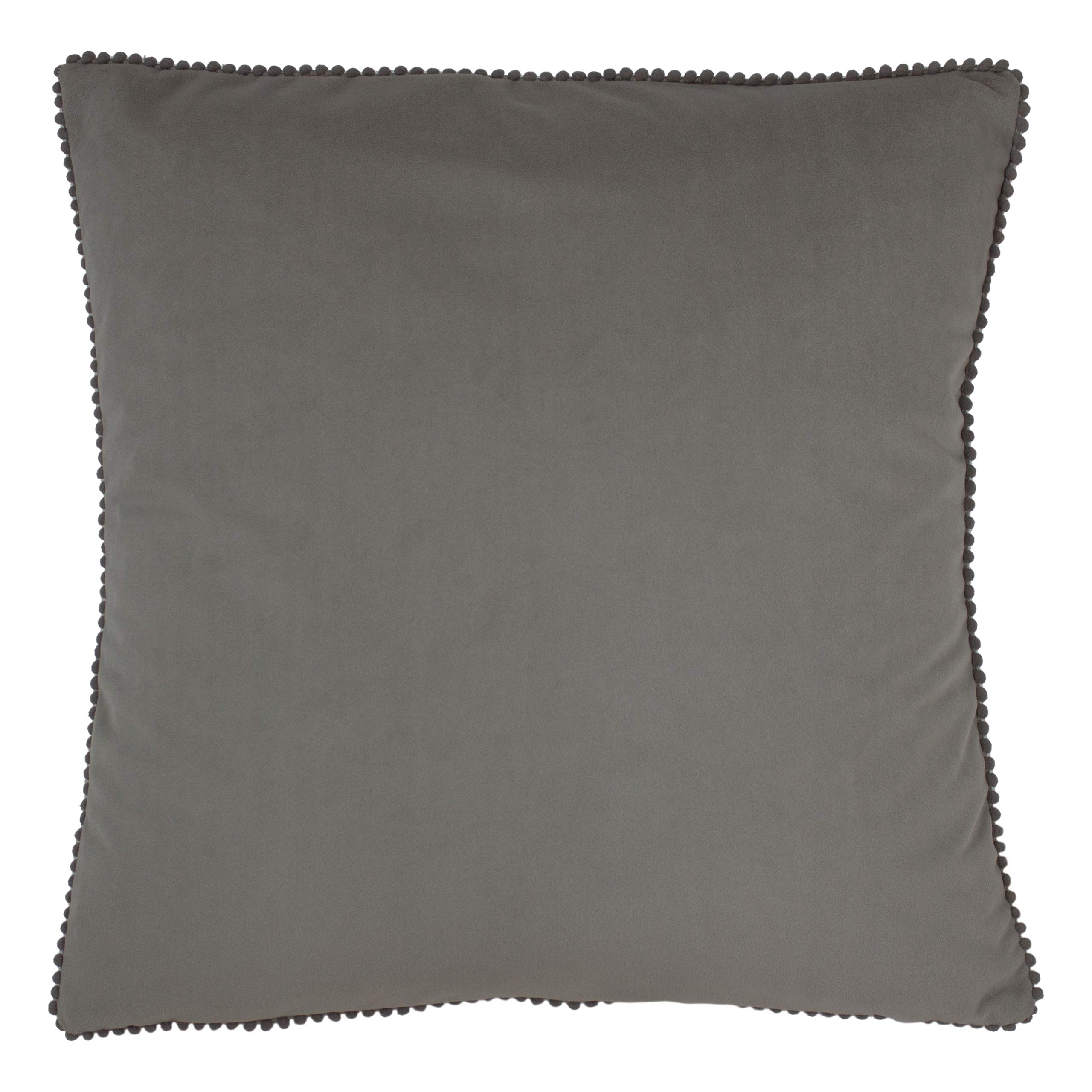 furn. Cosmo Feather Filled Cushion, Grey, 45 x 45cm
