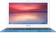 ASUS C201 11.6 Inch Chromebook (Rockchip, 4 GB, 16GB SSD, Pearl White/Light Blue)