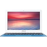 ASUS C201 11.6 Inch Chromebook (Rockchip, 4 GB, 16GB SSD, Pearl White/Light Blue)