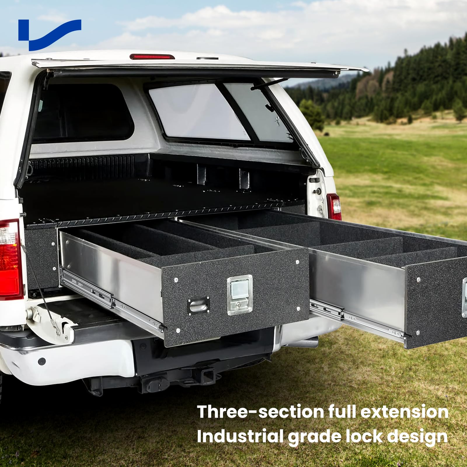 LONTAN 1 Pair Heavy Duty Drawer Slides 12 14 16 18