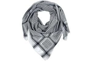 Craoopii Palestine Scarf, Keffiyeh, High Headscarf, Keffiyeh Neck Head Scarf Wrap for Men Women