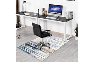 SHUYEON Office Chair Mat for Hardwood and Tile Floors, 36"x48" Desk Chair Mat for Carpet, Anti-Slip Computer Chair Mat Low Pile Carpet Chair Mats for Rolling Computer Chair