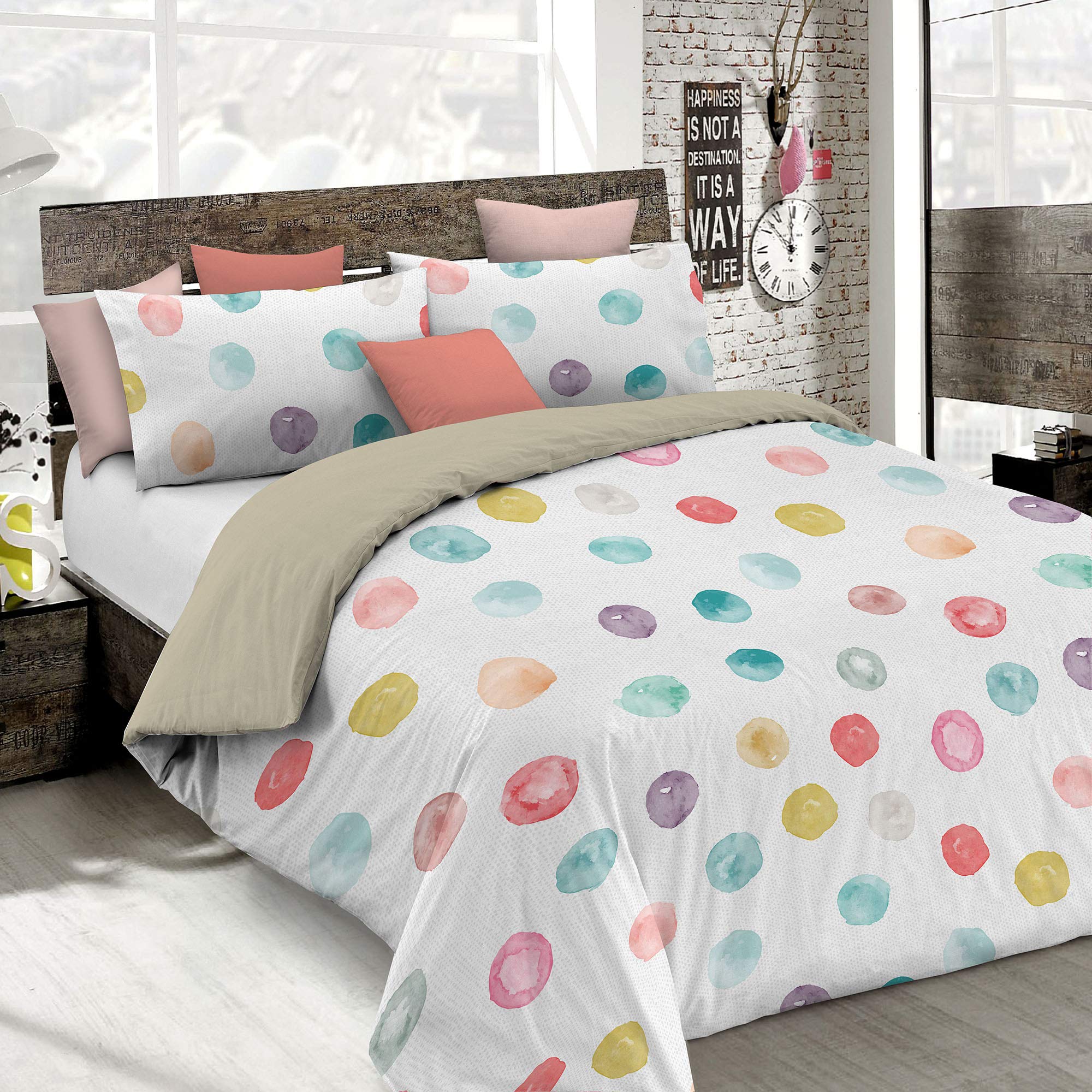 Italian Bed Linen Duvet Cover Set Fashion, Balloon, Small Double