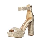 DREAM PAIRS Womens HI-LO High Heel Platform Pump