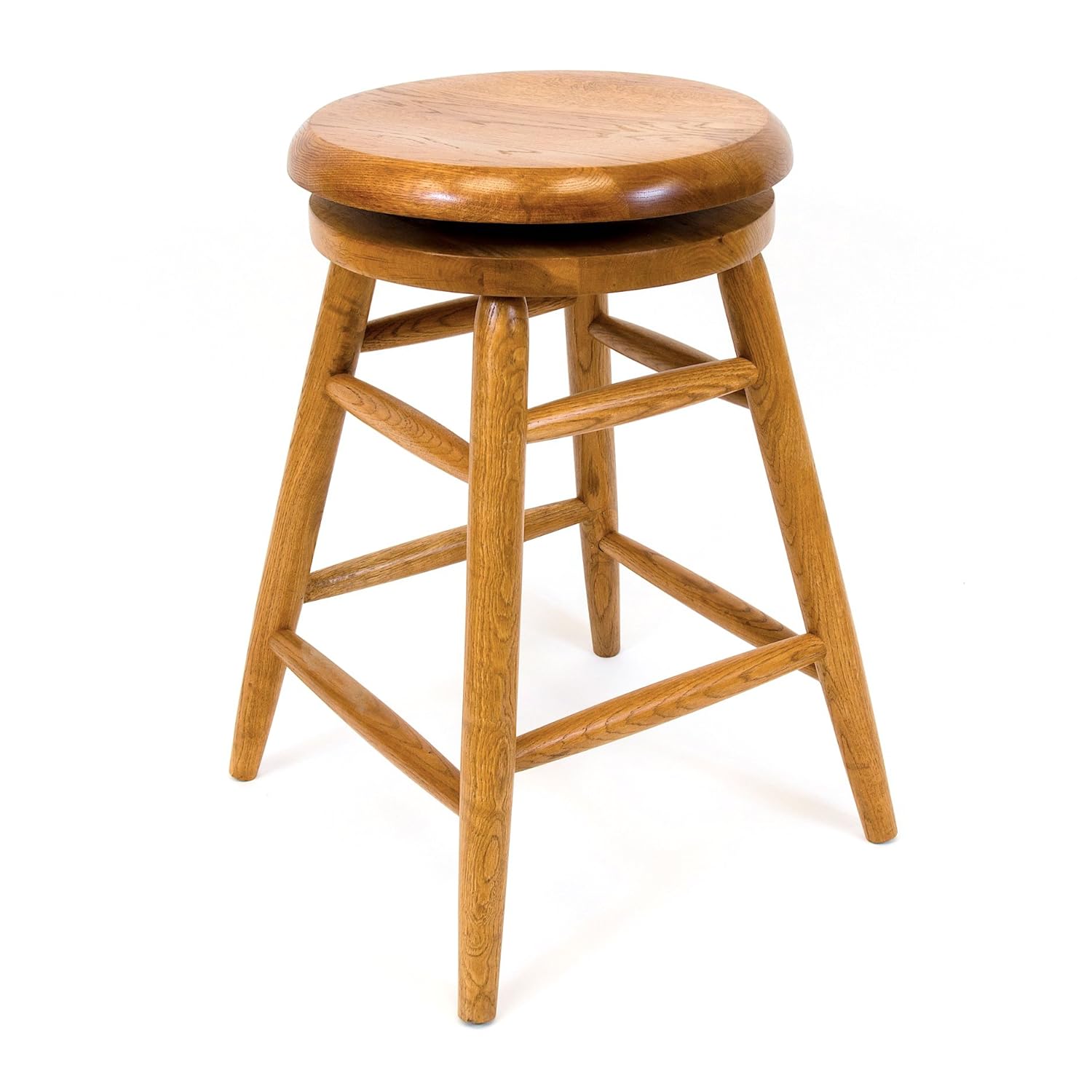 Best Backless Oak Wood Stools For Kitchen Counter Home & Home