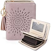 APHISON RFID Small Wallets for Women Ultra PU leather Card Holder Bifold Womens Ladies Wallet Zipper Coin Pocket
