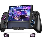 LIFUFUTEE Switch Controllers, Wireless Switch Pro Controller Replacement for Nintendo Switch Controller/OLED, One-Piece Joypad Controller with Programmable/Dual Vibration/Turbo/Wakeup, Black