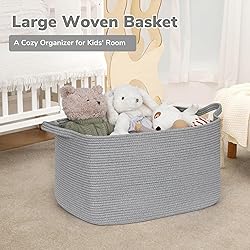 Goodpick Large Toy Basket for Blankets, Baby