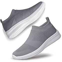vibdiv Slip on Mesh Knit Sock Sneakers Womens Flat