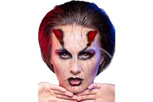 Fxe Faux Studio Red Demon Horns Halloween Latex Prosthetic Appliance.