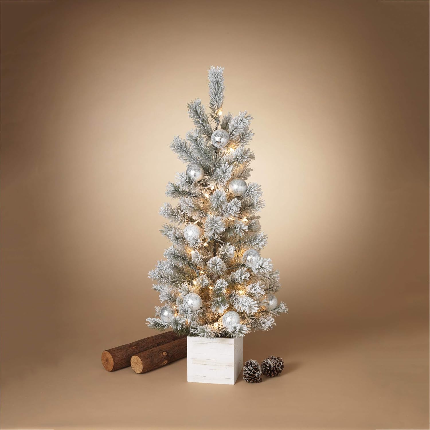 Gerson International 4'H Electric Lighted Holiday F Home Decor, 16InL x 16InW x 48InH, Multicolor