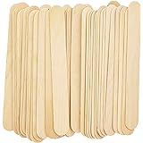 100 Pieces Jumbo Craft Sticks, Premium Natural Wood for Building, Mixing, and Creating Craft Projects, Size 6 x 3/4