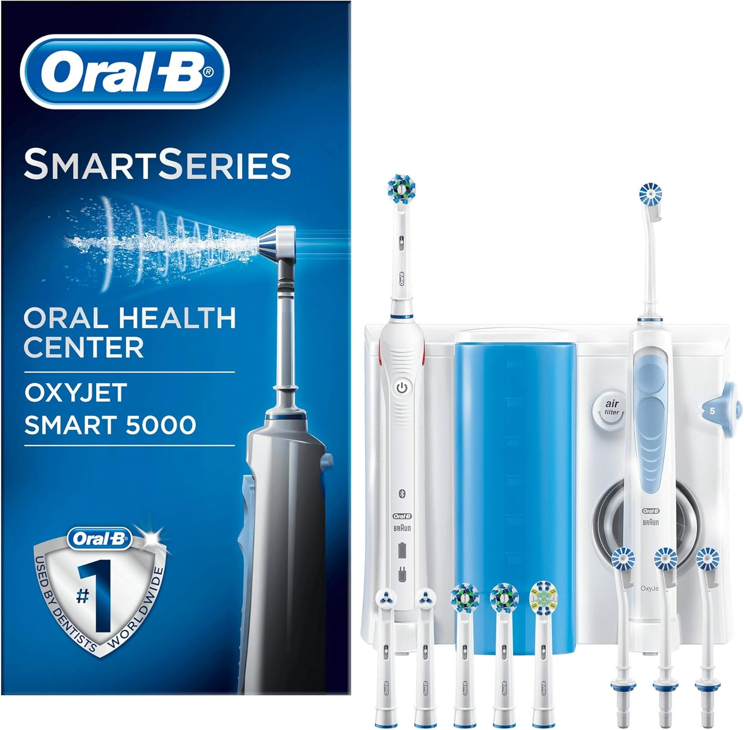 OralB Combiné Dentaire OralB Smart 5000 + Hydropulseur Oxyjet Amazon.fr HygiÃšne et Soins