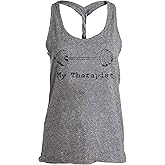 My Therapist (Barbell) | Funny Workout Working Out Weight Lifting Tank Top for Women