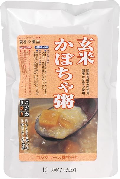 Amazon コジマフーズ 玄米かぼちゃ粥 0g コジマフーズ おかゆ 雑炊 通販