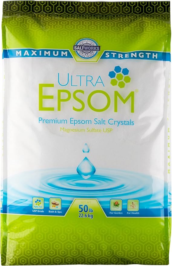 Ultra Epsom Premium Epsom Salt, Extra Fine 50 lb Bag Amazon.ca Beauty