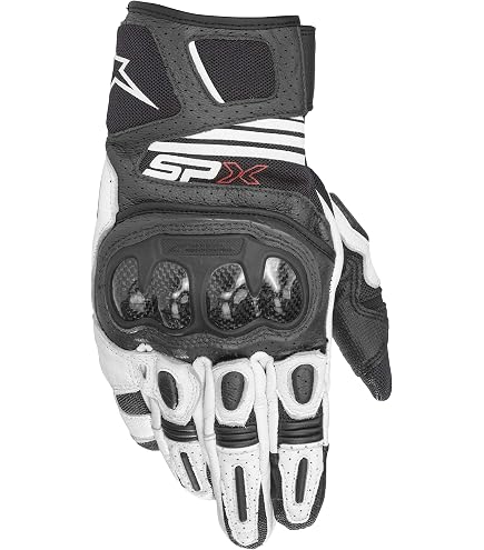 Amazon.com: Alpinestars SPX AC V2 Gloves, S, Black/White/Red