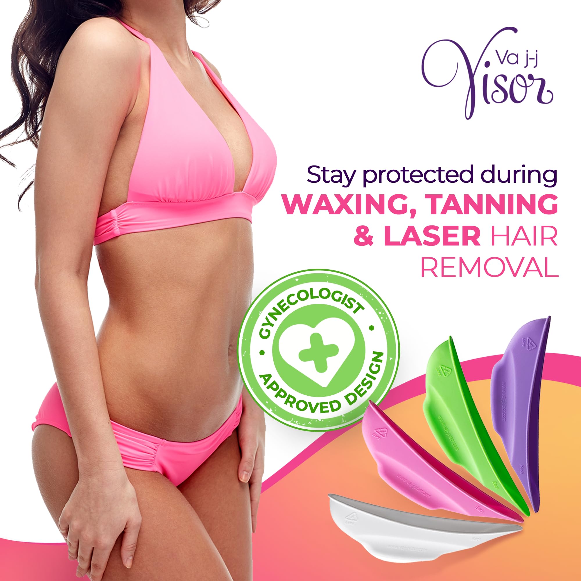 Women’s Intimate Area Protection Shield Brazilian Waxing, Laser Hair Removal, Modesty Protection, Depilation Pink Single Pack