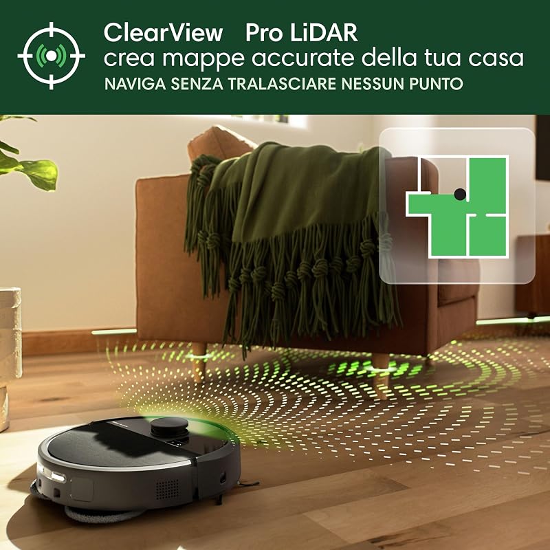 Roomba Plus 505 Combo, robot aspirapolvere lavapavimenti, 7.000 Pa