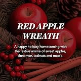 Yankee Candle Red Apple Wreath Large Jar Candle 150 Hour Burn Time view 3