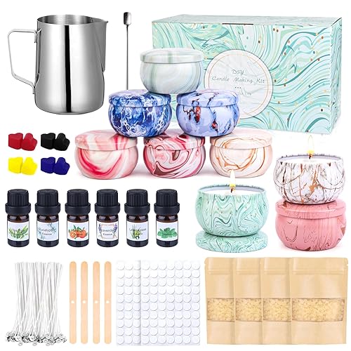 OFUN Candle Making Kit for Adults, DIY Scented Candles Making Gifts Set, Wax Melt Making Kit for Starter DIY Candle Gift Set, Gifts for Women, Friends, DIY Enthusiasts, Birthday Gifts