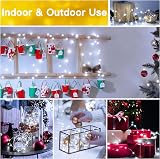 Ollny 5m 50 LED Battery Fairy Lights Copper Wire Indoor Outdoor Cool White view 5