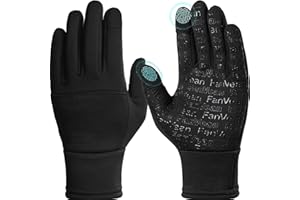 Winter Gloves Men Women: 360°Touchscreen Waterproof Windproof Thermal for Running Cycling Driving Riding-Warm Gifts Black