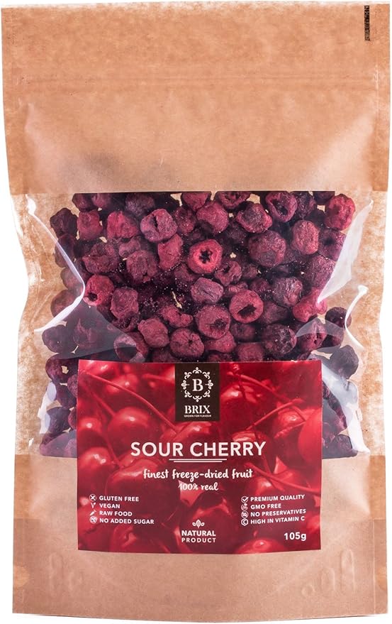 FreezeDried Sour Cherry 105g Amazon.co.uk Grocery