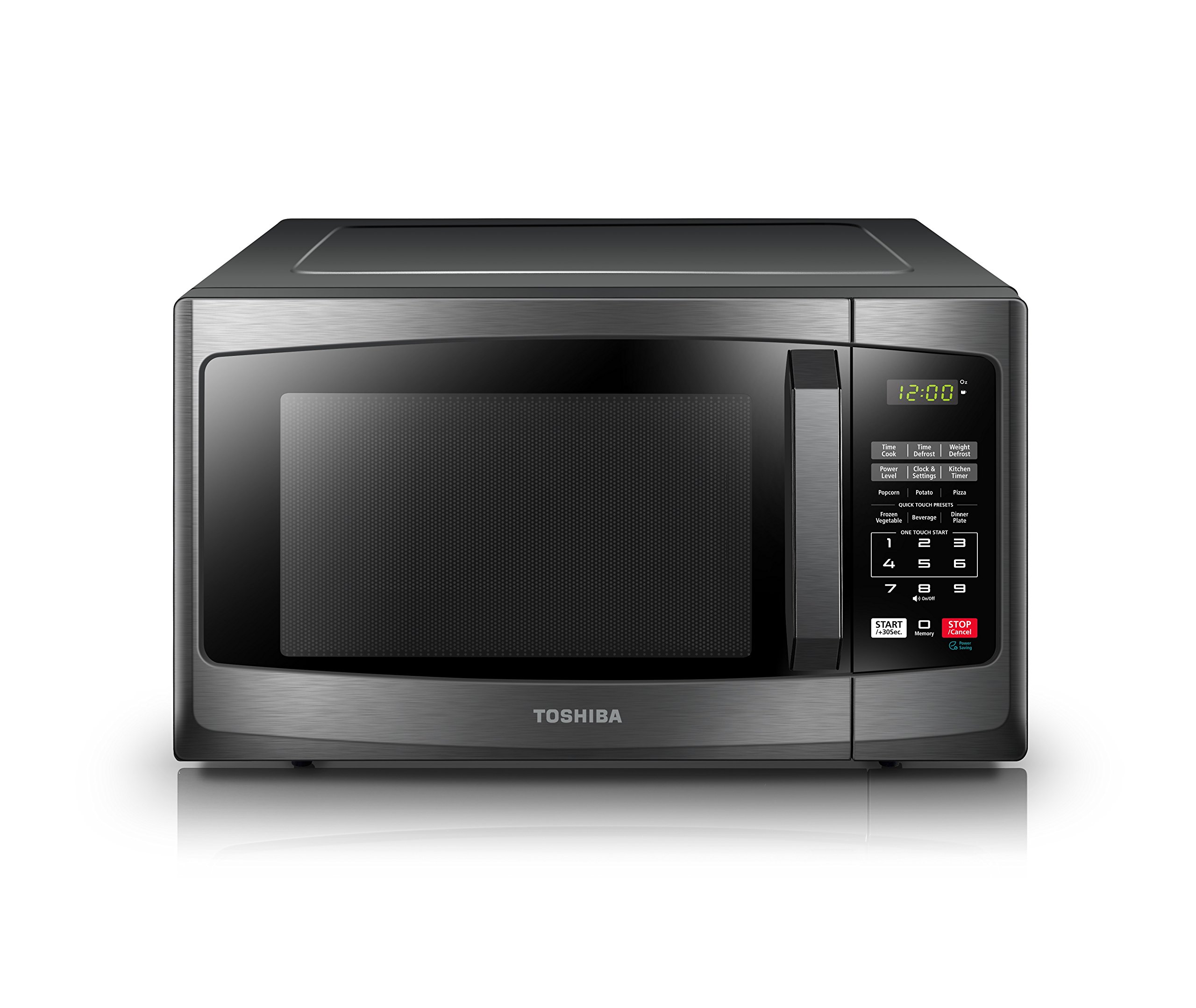 Toshiba EM925A5ABS Microwave Oven with Sound On/Off and ECO Mode,0.9
