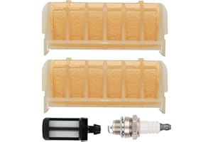 BlueStars MS250 Air Filter Kit - For Stihl 021 023 025 MS210 MS230 MS250C MS210C MS230C MS 250 230 210 Chainsaw Parts - Replaces 1123 120 1613, 1123 120 1612 with Fuel Filter Spark Plug