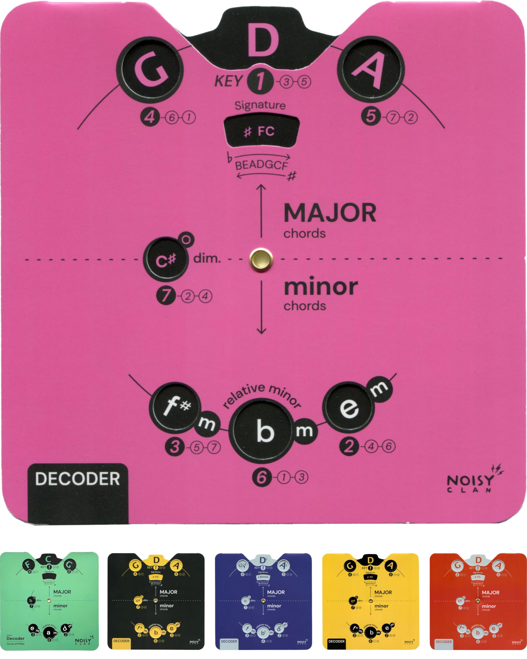 Essential Card Circle of Fifths Melody Tool for Musicians | Back to School Music Learning Tool | All-in-One Music Theory Aid with Clear eBook Download | Learn Chords, Progressions, Compositions