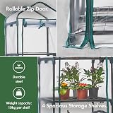 VonHaus Mini Greenhouse 4 Tier 158cm Tall Roll Up Door Weatherproof Cover view 4