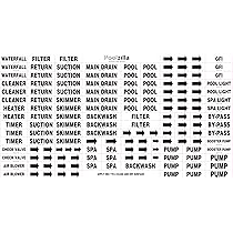 Amazon.com: Poolzilla Premium Waterproof Sticker Labels for ...