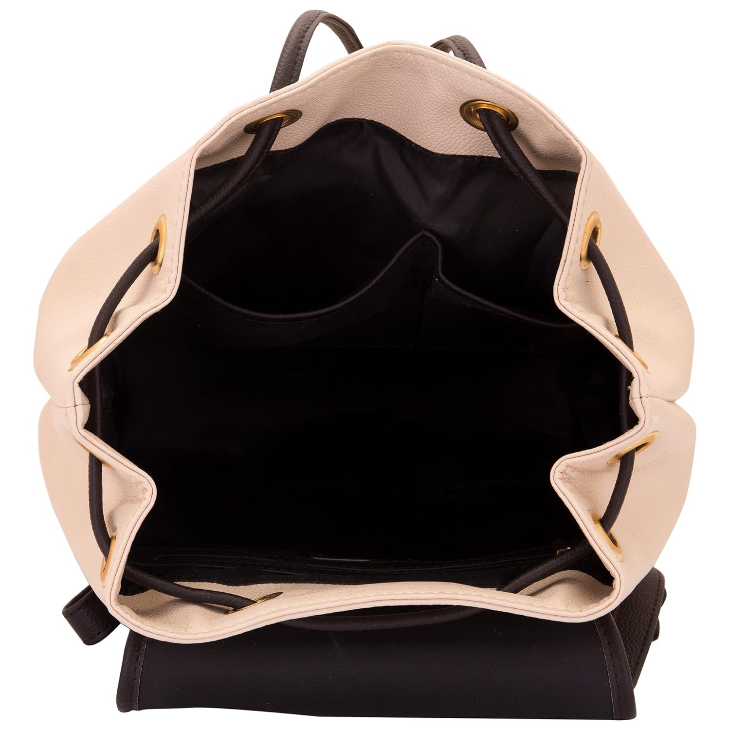 lapis o lupo women's backpack handbag(off white,llbp0004ow)