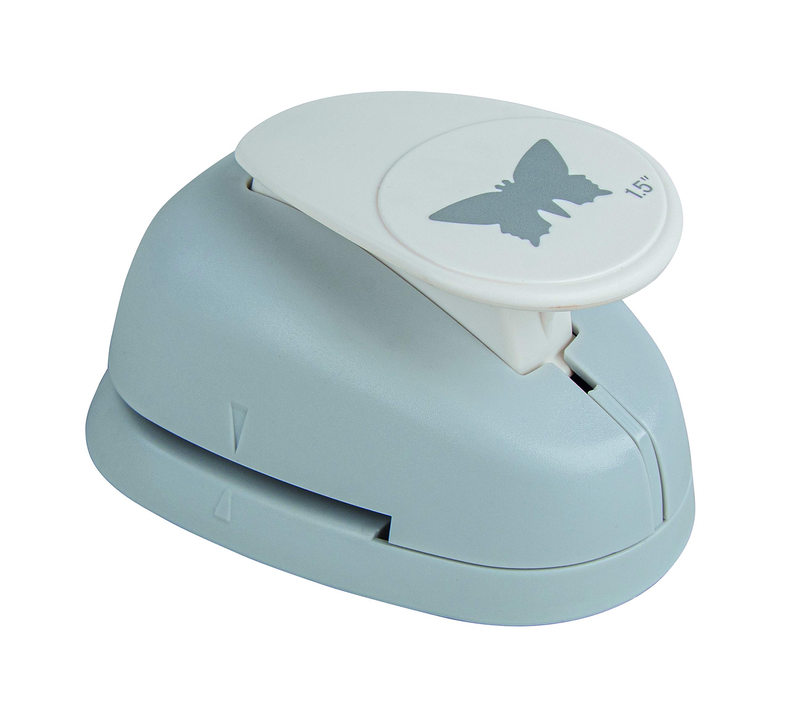 Rayher Paper Craft Punch with Butterfly Design, Lever Punch for Card Making and Scrapbooking, 3.81cm, 1 1/2", 89846000