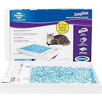 PetSafe ScoopFree Self-Cleaning Cat Litter Box Tray Refills - Non-Clumping Crystal Cat Litter - 3-Pack