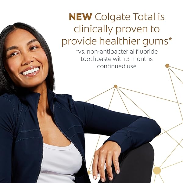 COLGATE TOTAL WHITENING TOOTHPASTE, MINT TOOTHPASTE, 5.1 OZ TUBE, 2 PACK