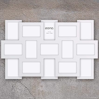 Eono By Amazon 10x15 Cm Collage Picture Frame With High Definition Glass Display 15 Opening Family Multi Photos Frames For Wall Hanging White Amazon Co Uk Home Kitchen Eono By Amazon 10x15 Cm Collage Picture Frame With High Definition Glass Display 15 Opening Family Multi Photos Frames For Wall Hanging White Amazon Co Uk Home Kitchen