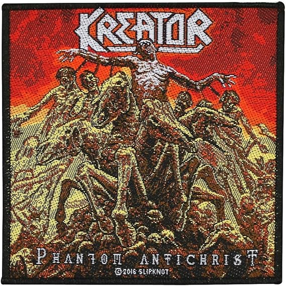 Amazon Kreator ファントムアンチクリストパッチアルバムアートスラッシュメタル織アップリケ ファッション小物 通販