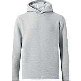 M MAELREG Hoodies for Men Texture Solid Color Sweatshirts Athletic Golf Midlayer Mens Hoodies Pullover Shirt with Pocket