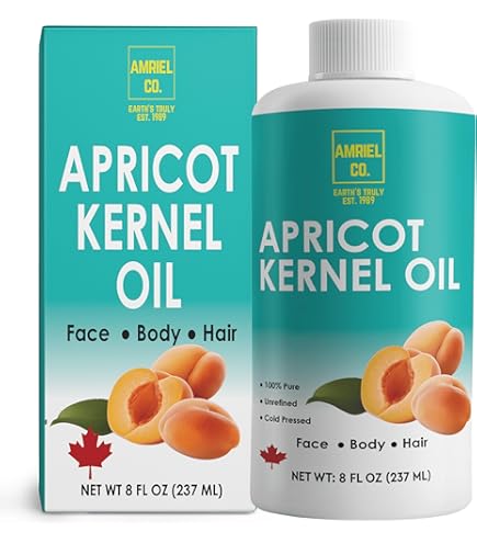 Huile De Noyau D'Abricot Bio 100ml - 100% Pure, Naturelle, Vierge, Sans OGM (USA)