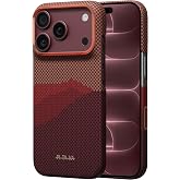 pitaka for iPhone 18 Pro Max Case 6.9", Caseless Feeling, Autumn Dusk | Barely There Feel Ultra-Slim Case, Camera Control Button, Compatible with MagSafe, 1500D Aramid Fiber Woven, Silky Texture