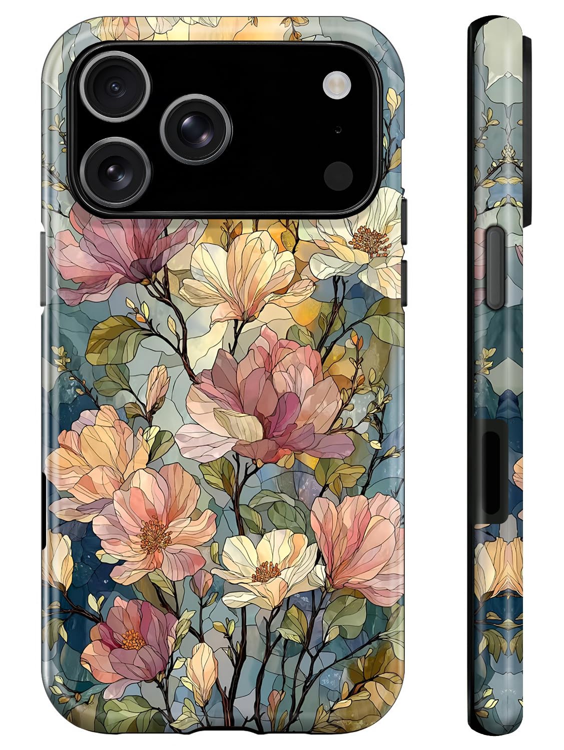 Photo 1 of *** DIFFERENT CASE *** ZHUXUXITT Case for iPhone 17,Floral Flowers Phone Case for Girl Women Boy Men,Hybrid Durable Shockproof Soft Silicone Cover